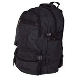 Siyah Dağcı Sırt Çantası Kanvas Kumaş 50LT 501 Outdoor Çanta