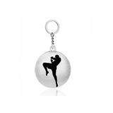 Siyah Darbe – Kick Boks Siyah Mineli Unisex Metal Anahtarlık