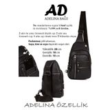 Siyah Deri Çapraz Omuz Çantası Bodygag Freebag