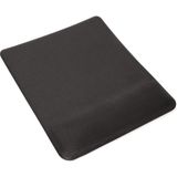 Siyah Dikdörtgen Bilgisiyar Notebook Bileklik Destekli Ergonomik Optik Mousepad 19X23 cm