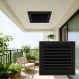 Siyah Dikey Klima Geri Dönüş Izgarası - 22 inç x 30 inç lamelli HVAC Duvar ve Tavan için Havalandırma Başlığı - Kurulumu kolay, Çıkarılabilir Kapı, ID