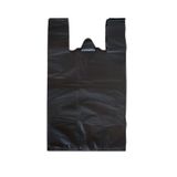 Siyah Dökme Market Poşeti Torbası - Hışır Atlet Poşet - Orta Boy - 27 X 50 Cm. - 3 Kg.
