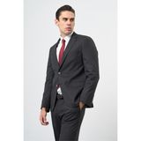 Siyah Düz Mono Yaka Çift Yırtmaç 2 Düğme 6 Drop Comfort Fit Classic Takım Elbise 1001245167 - 50