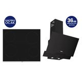 Siyah Elektrikli Vitroseramik Silentart 2'Li Ankastre Set Es261+D063-Sa