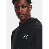 Siyah Erkek Kapüşon Düz Sweatshirt 1373880-001 UA Icon Fleece Hoodie