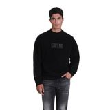 Siyah Erkek Örme Sweatshirt Lufian
