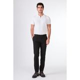 Siyah Erkek Slim Fit Düz Pantolon - 44/50