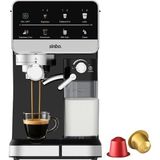 Siyah Espresso Kahve Makinesi 7 Farklı Kahve 1.5lt Su Hazne - 500ML Süt Hazne SCM-2996 BX40