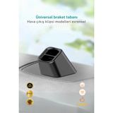 Siyah Evrensel Araç Telefon Tutucu, Hava Firar Klipli, Manyetik Taban, Dashboard Standı - Ahşap - Seçenek 1