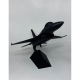Siyah f16 Savaş Uçağı Modeli Siyah Renk 15 CM Ev Ofsi Dekoratif Obje