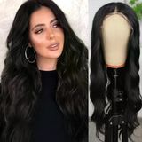 Siyah Fiber Sen Daalı Tül Peruk