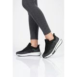 Siyah Füme Fileli Unisex Spor Ayakkabı