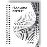 Siyah Girdap Günlük Planlayıcı Defter - Daily Planner - Ders Çalışma Planlayıcı Defteri - Planlama D