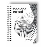 Siyah Girdap Günlük Planlayıcı Defter - Ders Çalışma Planlayıcı Defteri - Planlama Defteri