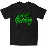 Siyah Gnarly Camiseta Tee Katseye Kore Bant Yaz O-Boyun Leri Gi - XL