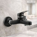 Siyah Gold Banyo Bataryası Musluğu Pirinç Gövde