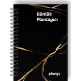 Siyah - Gold Günlük Planlayıcı Defter - Daily Planner - Ders Çalışma Planlayıcı Defteri - Planlama D