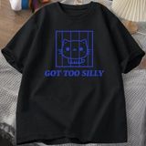 Siyah Got Too Aptal Yavru Kedi Komik Kedi Aptal Vintage Y2K Grafik T-Shi - XL