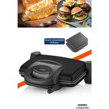 Siyah Granit Tost ve Izgara Makinesi, 1750W, 5 Kademe Isı Ayarı - Ahşap