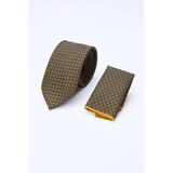 Siyah-Gri Desenli 7 Cm Kravat 1090260126