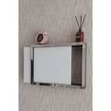Siyah-gümüş 25x35x7 Cm Düz Kapaklı Duvara Asılabilir Sigorta Ve Modem-wifi Saklama Kutusu! Saklama Kutusu Beyaz