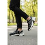Siyah-Gümüş Fileli Comfort Taban Unisex Spor Ayakkabı 101 25029 Dipper G