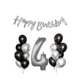 Siyah Gümüş Lateks Yaş Balon Seti, 4