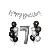 Siyah Gümüş Lateks Yaş Balon Seti, 7
