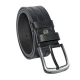 Siyah Hakiki Deri Desenli Model 4.5 Cm.lik Spor Kot Kemer - 500-61