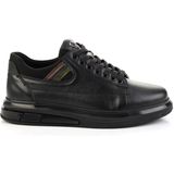 Siyah Hakiki Deri Erkek Sneaker E01398142843