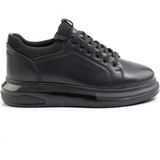 Siyah Hakiki Deri Erkek Sneaker E01811099343
