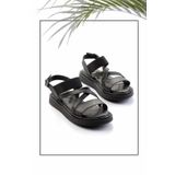Siyah Hakiki Deri Kadın Sandalet K05357022903