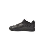 Siyah Hakiki Deri Lastik Bağcıklı Kalın Tabanlı Erkek Casual Sneaker Ayakkabı 152-18431