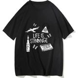 Siyah Hayat Garip Harajuku Anime Sevimli Manga/komik Tshirt Funko Pop