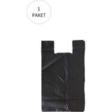 Siyah Hışır Atlet Poşet Mini Boy 22X31 cm 1 Paket Takriben 500 Adet Nemere - 22 x 31 cm