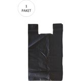 Siyah Hışır Atlet Poşet Mini Boy 22X31 cm 1 Paket Takriben 500 Adet