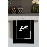 Siyah Home Yazılı Fırın Mutfak Havlusu 30X50CM - 30 x 50 cm