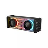 Siyah Hoparlör - Speaker Taşinabilir Mp3 Işikli Usb Şarjli Bt - Aux - Tes 10 Mt Menzil 1200Mah Pil - 10W (5047)