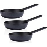 Siyah Inci Tava 20 cm 3’lü Set