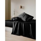Siyah Ipek Yastık Kılıfı - 50x70