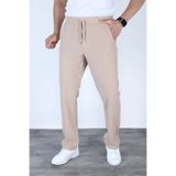 Siyah İz Erkek Bej Baggy Keten Mevsimlik Jogger Pantolon Geniş Kalıp Günlük Nefes Alan Casual Model
