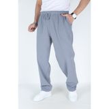 Siyah İz Erkek Gri Battal Boy Mevsimlik Keten Ham Bez Pantolon Rahat Kesim Günlük Nefes Alan Casual Stil