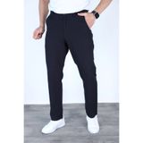 Siyah İz Erkek Lacivert Mevsimlik Günlük Kullanım Keten Pantolon Rahat Kalıp Nefes Alan Casual Model