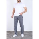 Siyah İz Erkek Liver Gri Baggy Kot Pantolon Geniş Kalıp Rahat Günlük & Streetwear Denim Jeans