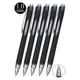 Siyah Jel Uçlu Pilot Kalem 5 Adet Uniball Jetstream SXN-210 1.0 mm Basmalı Pilot Kalem Roller Uçlu Likit Mürekkepli