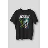 Siyah Joker Gülüş Karanlık Joker Tişört Film Vintage Movie Pamuklu Baskılı T-Shirt - XL