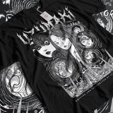 Siyah Junji Ito Uzumaki Korku Japonya Guro Komik Anime Hediye Tüm Boyut Anime Gi - L