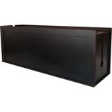 Siyah Kablo Kutusu 40X12X14 cm Kablo Priz Düzenleyici Organizer (Çift Yüz) (Özel Kutusunda)