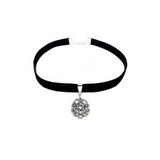 Siyah Kadife Kadın Aşk Düğümü Kazaziye Choker Tasma Kolye BS2539