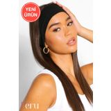 Siyah Kadın Bandana - Saç Bandı - Spor Bandı